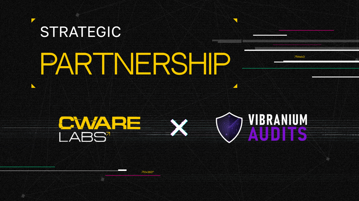 Cware Labs (@cwarelabs) on Twitter photo 🤝 Vibranium Audits x Cware Labs
We’re thrilled to partner with <a href="/VibraniumAudits/">Vibranium Audits</a> – a leading #blockchain security firm founded by University of Greenwich professors and ITI Capital experts.
They use Formal Verification & AI to secure blockchains, smart contracts, and #Web3 🤝 Vibranium Audits x Cware Labs
We’re thrilled to partner with <a href="/VibraniumAudits/">Vibranium Audits</a> – a leading #blockchain security firm founded by University of Greenwich professors and ITI Capital experts.
They use Formal Verification & AI to secure blockchains, smart contracts, and #Web3