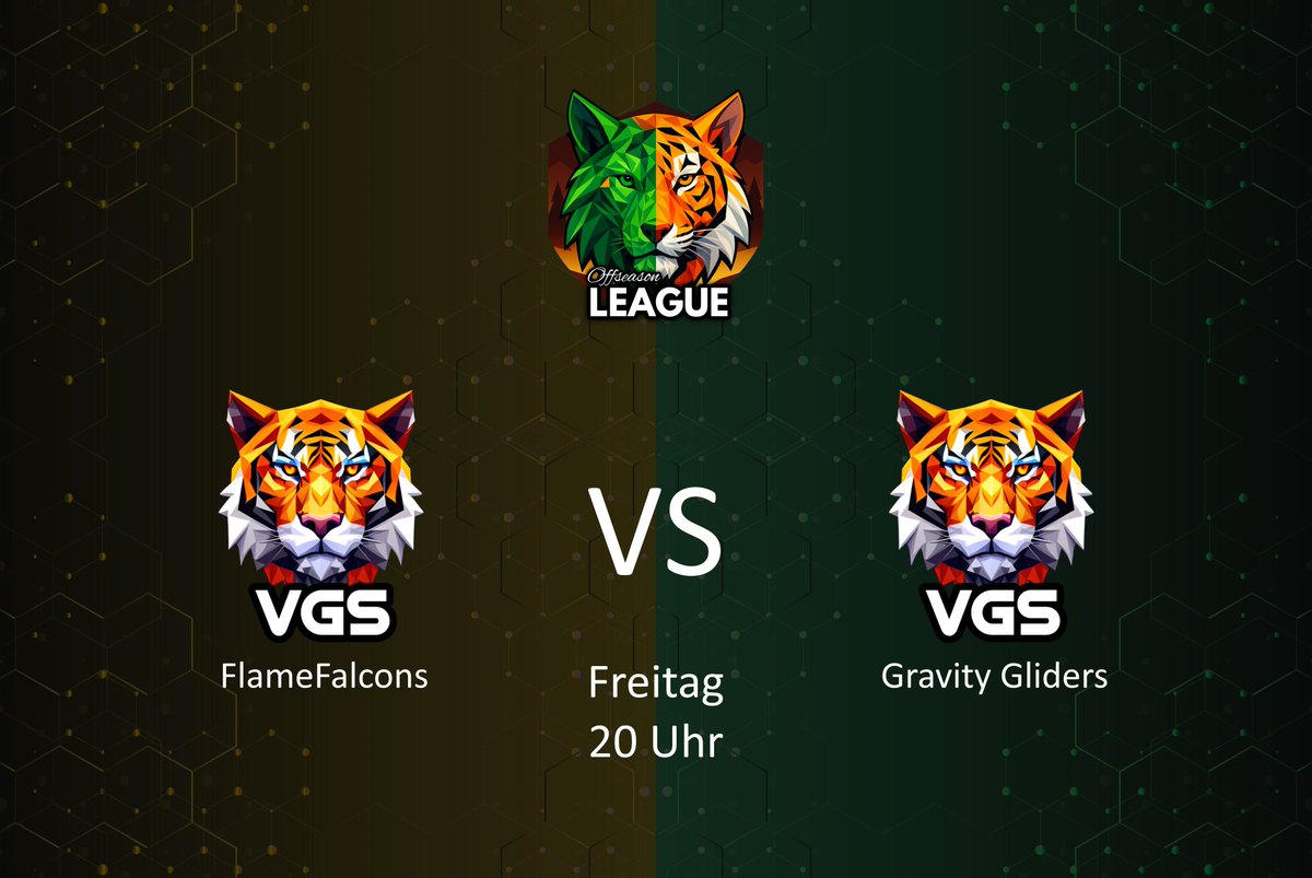 Heute gibt es bei uns das nächste Spiel der OSL zu sehen und heute spielen 2 VGS Teams gegeneinander, FlameFlacons vs Gravity Gliders!
Seid dabei wenn auch VGS in unserer gemeinsamen Liga durchstarten!

🕔 20:00 Uhr
🎥 twitch.tv/teamchd