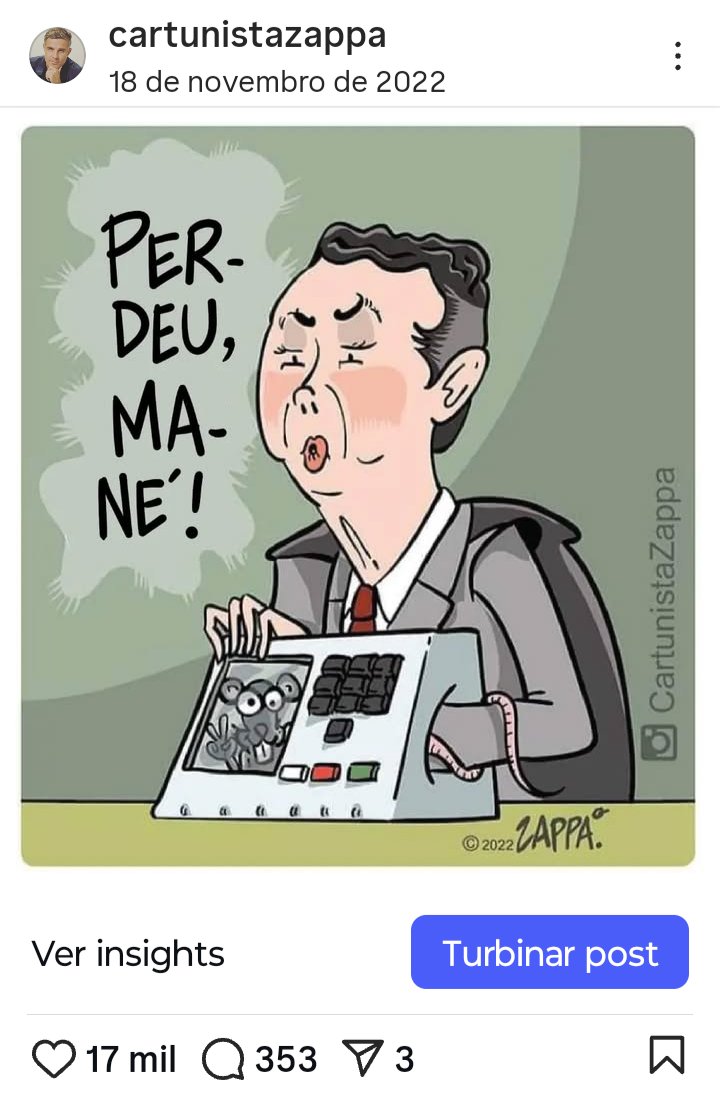 Zappa_Humor's tweet image. Anos depois e o resultado do que denunciávamos (sob constante censura, rede de descrédito e ameaças), enfim, é exposto ao mundo por @MikeBenzCyber .
"Perdeu"!
X
@Zappa_Humor
Instagram
@CartunistaZappa
(2018).