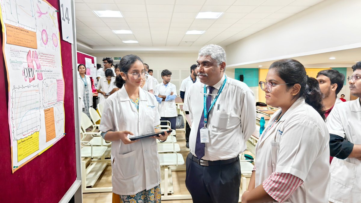 Proud of our 1st-year MBBS students at #AIMSRChittoor for their creativity and hard work at #Physioquest2025!
From stunning charts to working models – they made physiology come alive! 
#MedicalEducation #FutureDoctors #PBL