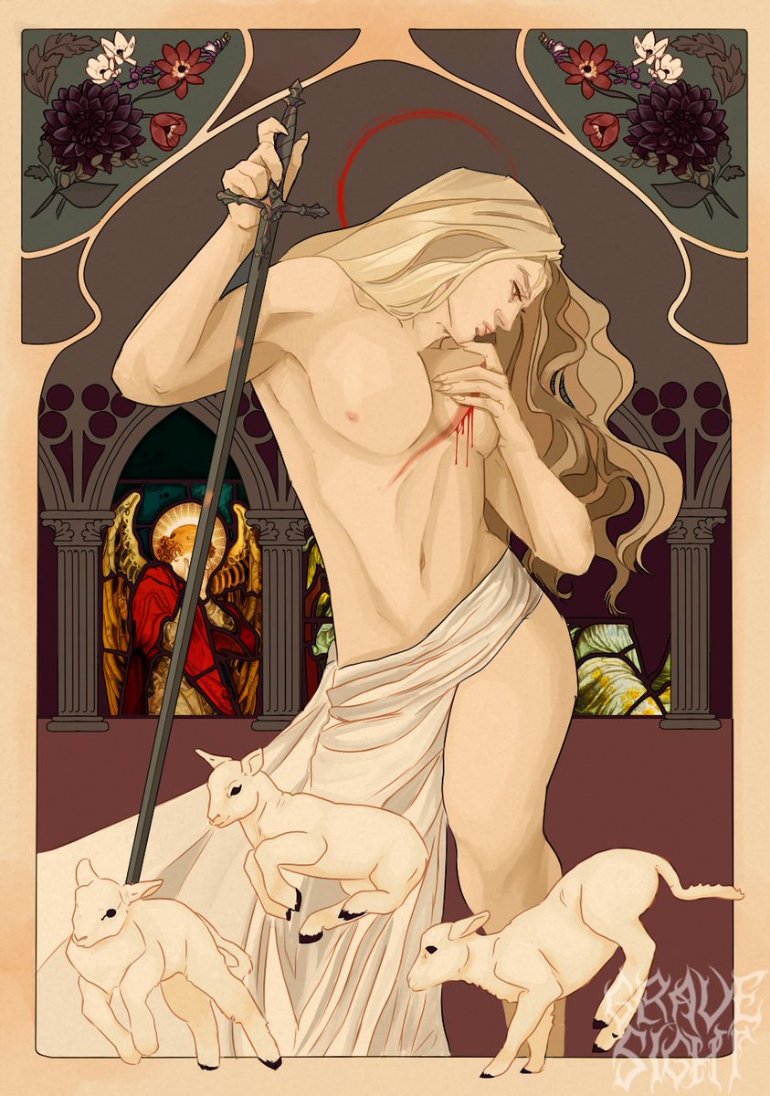 GRAVESlGHT's tweet image. But the favored sacrificial lamb was the wolf: it could not be helped that its fur was so white. #Alucard #Castlevania #CastlevaniaNocturne