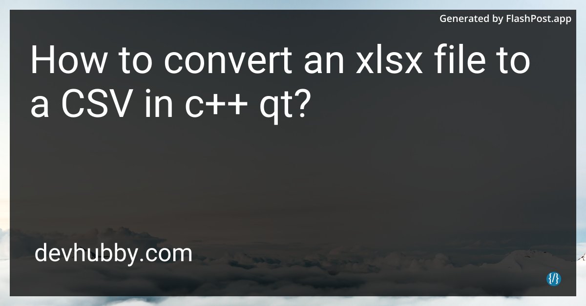 devhubbycom's tweet image. If my Excel and CSV had a dance-off, would C++ Qt be the DJ? 🎧🕺

Source: devhubby.com/thread/how-to-…

#LearnToCode #QtCreator #TechSupport #XLSXtoCSV #convert #csv