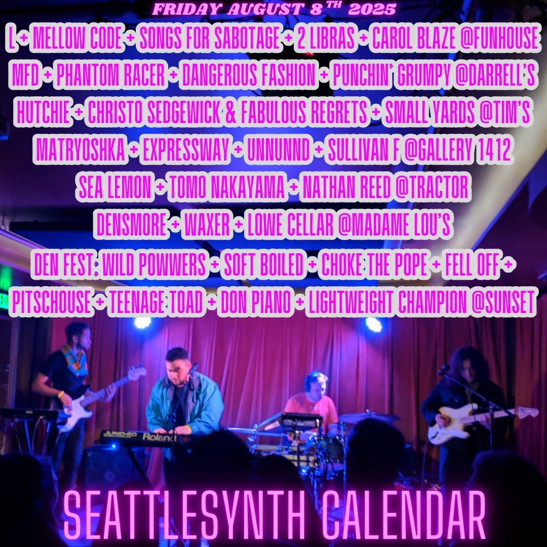 SeattleSynth Calendar tweet media
