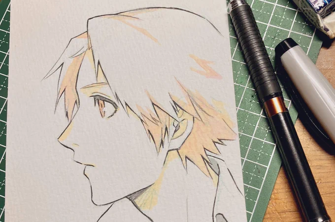 スケッチブックが無駄に余ってるので落書きに使えるか試し描き。使えなくはない