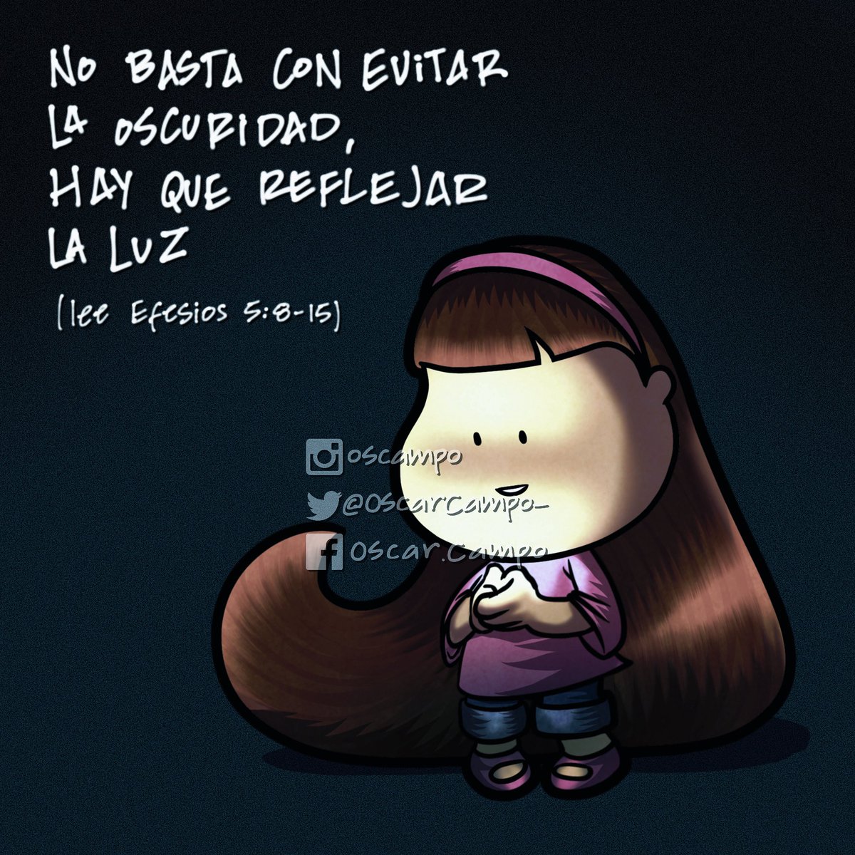 OscarCampo_'s tweet photo. No basta con evitar la oscuridad, hay que reflejar la luz. (lee Efesios 5:8-15 ) #God #Jesus #illustration #wisdomtips #compartiresbendecir #todaysdoodle https://t.co/VrofcKKRBZ