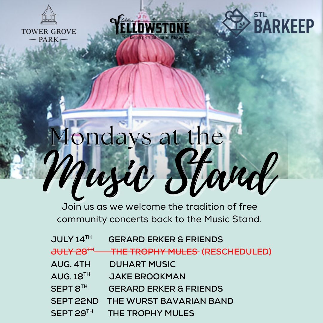 🎶 Mondays at the Music Stand- UPDATED SCHEDULE🎶

The next performance is Monday, August 18 featuring Jake Brookman.

Event made possible in part by a gift from Luxco and Yellowstone Bourbon. 

To view full performance schedule, visit buff.ly/NufNZk7.