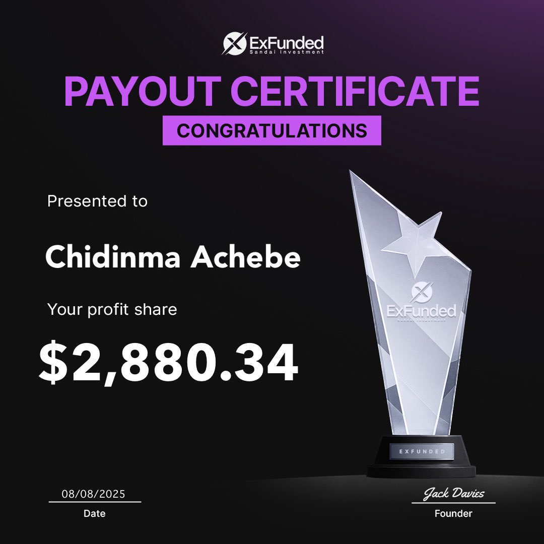 Expressfunded's tweet image. 🚨 ExFunded Payout Drop! 🚨

Shoutout to every trader who stayed focused, executed with precision, and secured their bag with ExFunded. You’ve proven that this isn’t just about charts — it’s about mindset, discipline, and relentless execution. 👊📈

Step up, level up, and let’s…