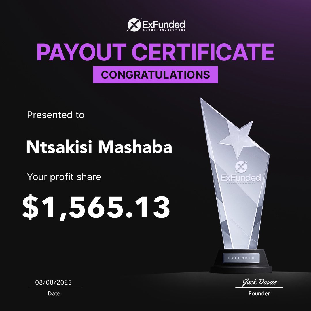 Expressfunded's tweet image. 🚨 ExFunded Payout Drop! 🚨

Shoutout to every trader who stayed focused, executed with precision, and secured their bag with ExFunded. You’ve proven that this isn’t just about charts — it’s about mindset, discipline, and relentless execution. 👊📈

Step up, level up, and let’s…