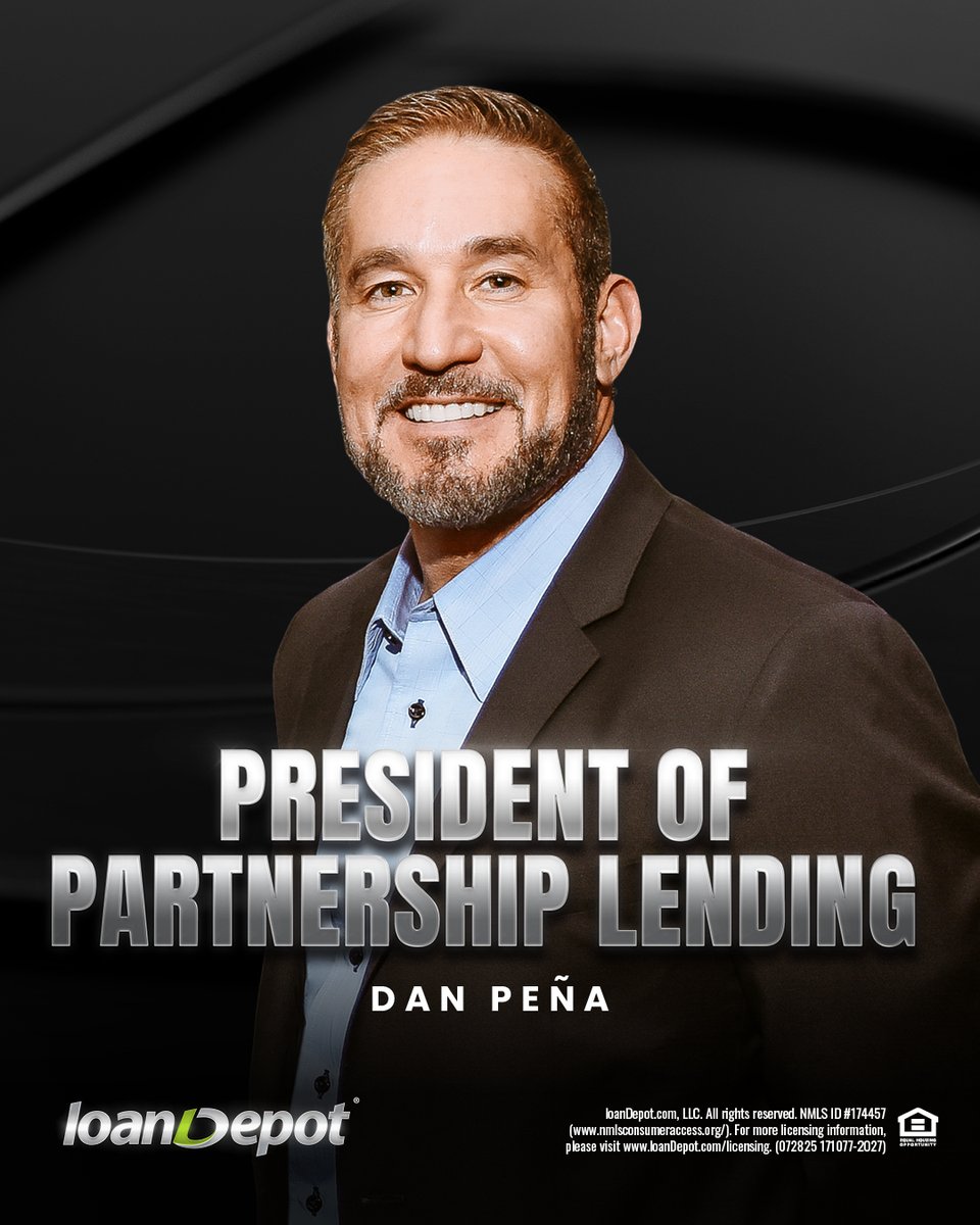 Congratulations to two top-notch mortgage industry pros - Tom Fiddler and Dan Peña - who’ve earned big promotions. Read the announcement: bit.ly/47k4Ilo.

#Next365 #TeamloanDepot #HomeMeansEverything #letsgo