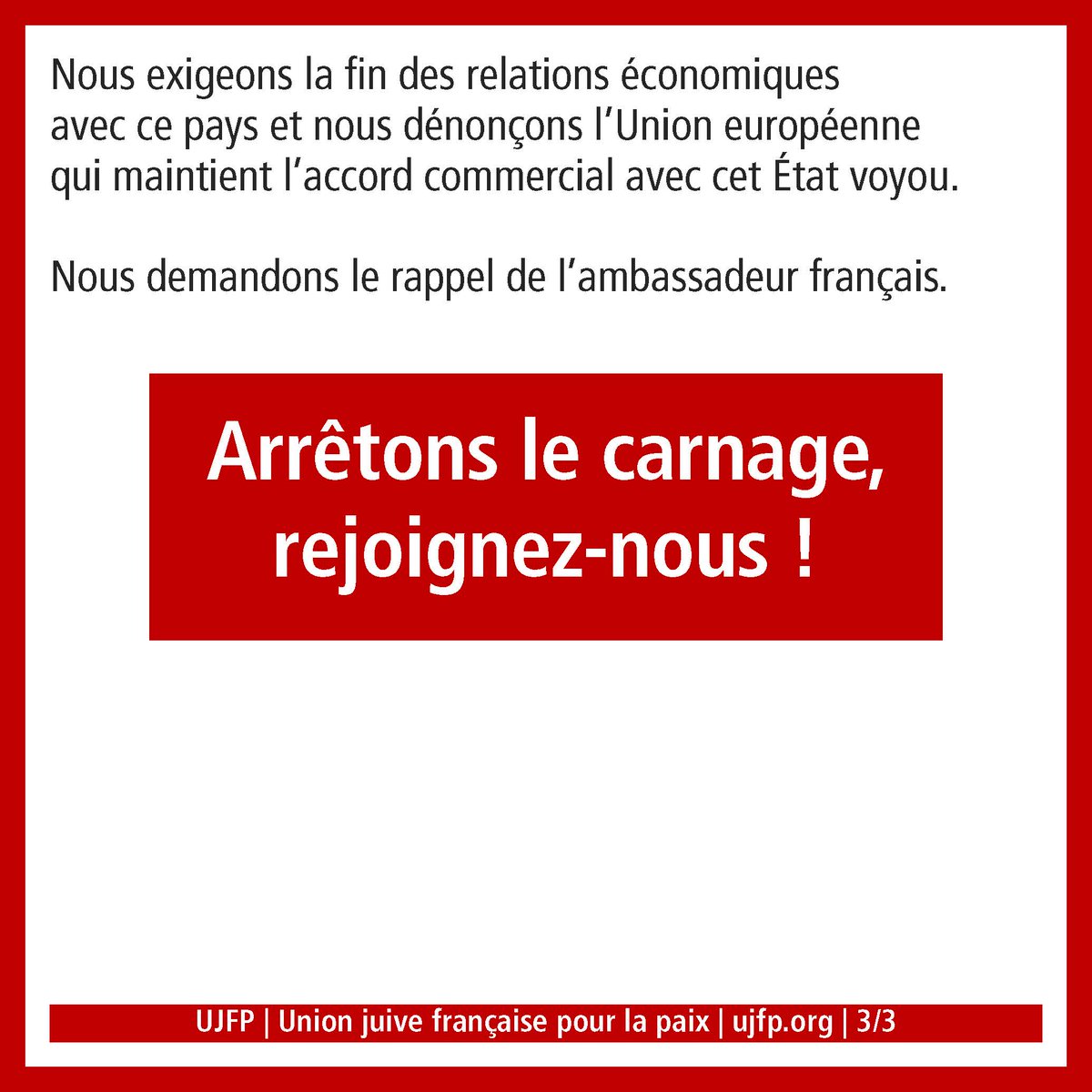 Génocide à Gaza : arrêtons-les !