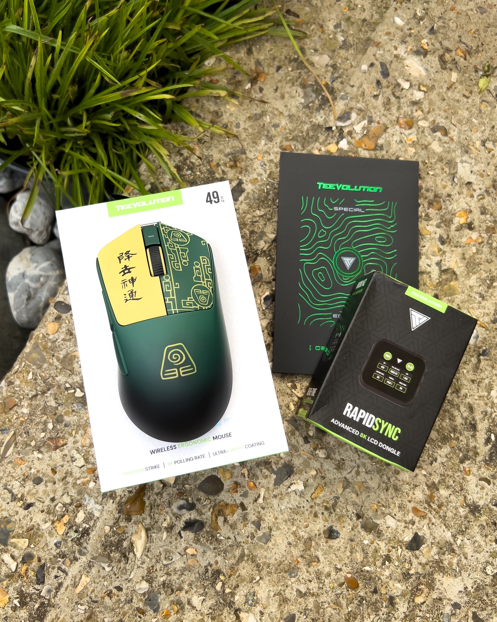Teevolution Terra Pro Black +8Kドングル Teevolution Terra Pro Black ワイヤレス エルゴ ゲーミング