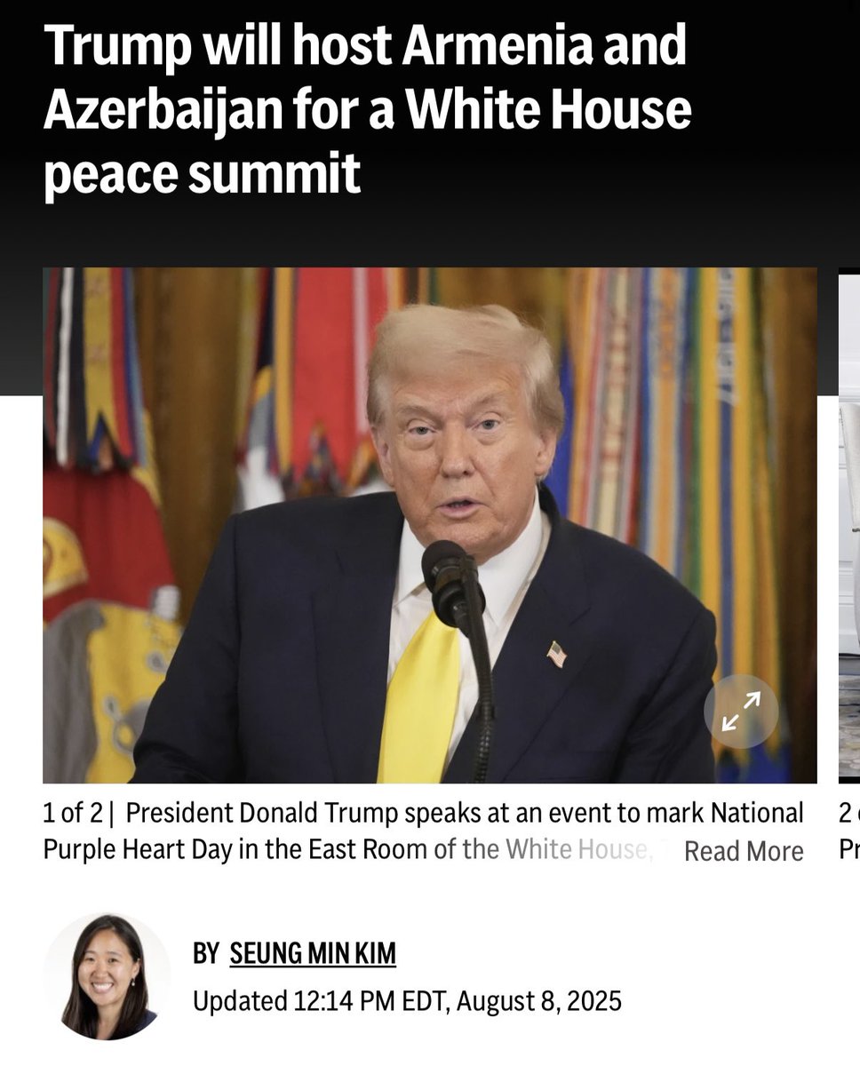 AnnaKelly47's tweet image. Why did @AP water down this headline about President Trump’s historic peace summit?

FACT: Armenia and Azerbaijan have endured 35 years of conflict. Many, including Biden, tried to bring peace - but only President Trump got it done!