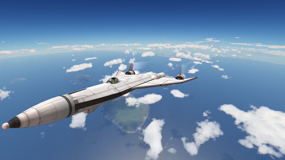 EpopeeDe's tweet photo. Petit avion hypersonique.
#KSPForever https://t.co/xHpErQ7Mqx