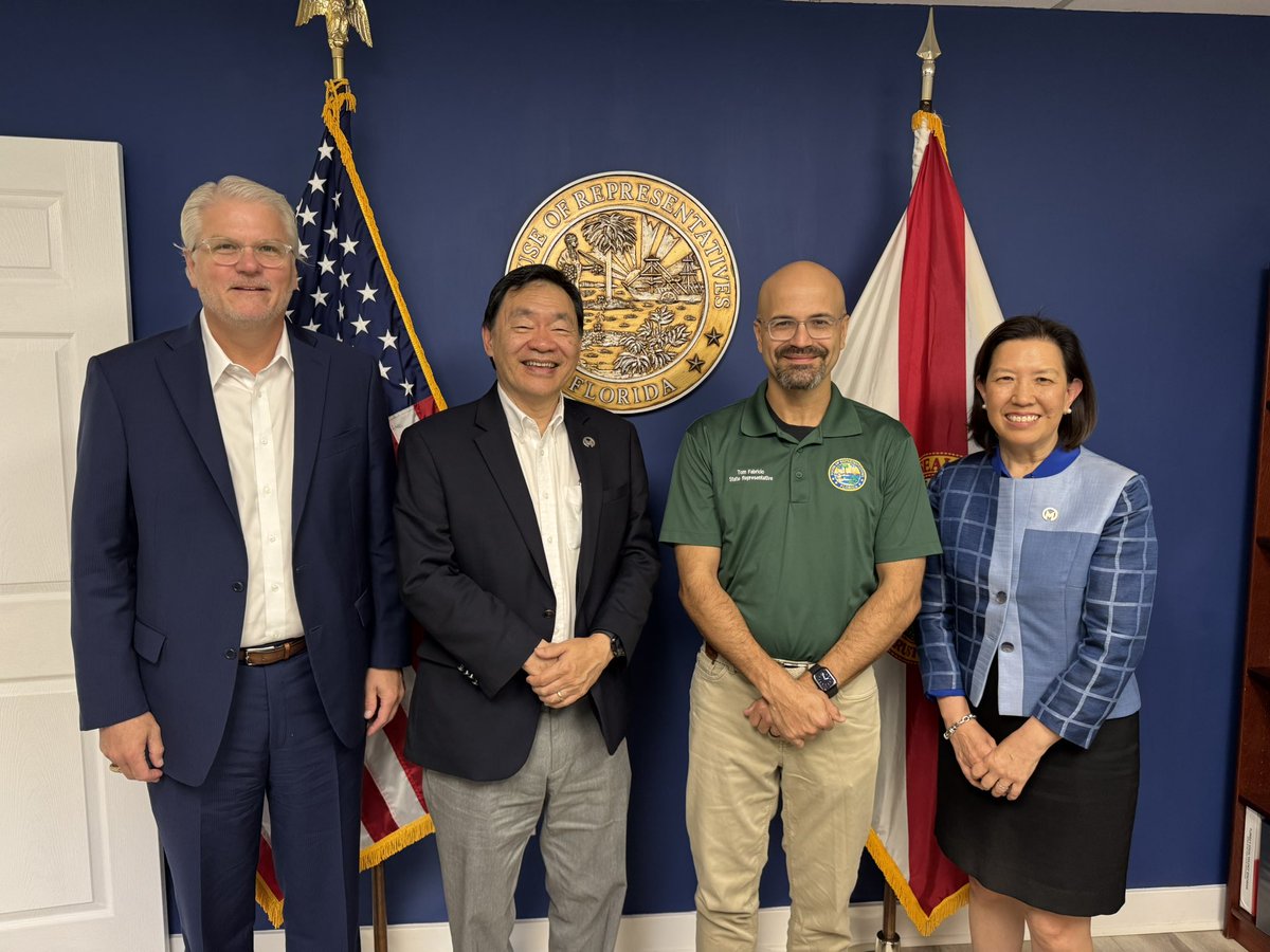 Dr. Patrick Hwu (@patrickhwumd) on Twitter photo Grateful for the opportunity to meet with <a href="/RepTomFabricio/">Rep. Tom Fabricio</a> today in Miami!
<a href="/MoffittGR/">Moffitt GR</a> <a href="/MoffittNews/">Moffitt Cancer Center</a> <a href="/wjameswilson/">Jamie Wilson, DBA</a> <a href="/karenluMD/">Karen Lu</a> Grateful for the opportunity to meet with <a href="/RepTomFabricio/">Rep. Tom Fabricio</a> today in Miami!
<a href="/MoffittGR/">Moffitt GR</a> <a href="/MoffittNews/">Moffitt Cancer Center</a> <a href="/wjameswilson/">Jamie Wilson, DBA</a> <a href="/karenluMD/">Karen Lu</a>