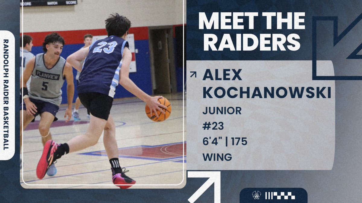 Introducing the 25/26 Raiders‼️

Alex Kochanowski is a Junior that appeared in 2 varsity games last season including a season high 10 points on January 10th. This summer he lead the team in blocks and had a 16 point game vs Bob Jones.