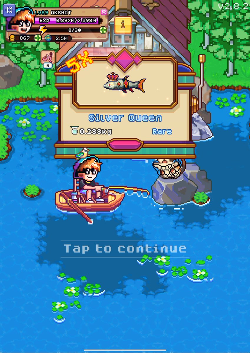 0xAkshat's tweet photo. Just caught the Silver Queen 👑 from the Rift Encounter!
Another rare one added to the collection 🐟🔥
Loving the thrill of diving in @FishingFrenzyCo 🎣💙
#RiftChallenge #PixelGaming #Web3Games #RareCatch #SilverQueen #PlayAndEarn #RetroGaming #CryptoGaming #umamusumeprettyderby https://t.co/fuCBos0Tki