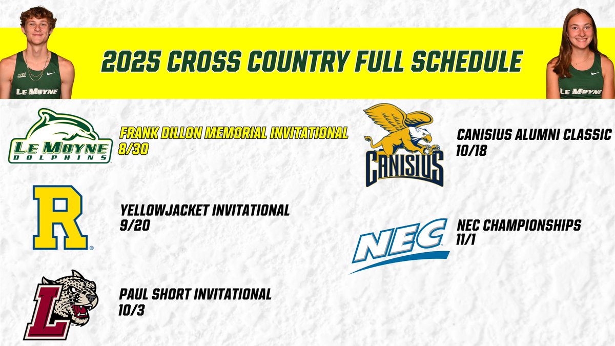 LeMoyneXCTF's tweet photo. 𝐖𝐡𝐨'𝐬 𝐫𝐞𝐚𝐝𝐲 𝐟𝐨𝐫 𝐗𝐂 𝐒𝐙𝐍⁉️🐬

Our full 2025 schedule has officially been announced✅

#PhinsUP https://t.co/dsVPl6tDFu