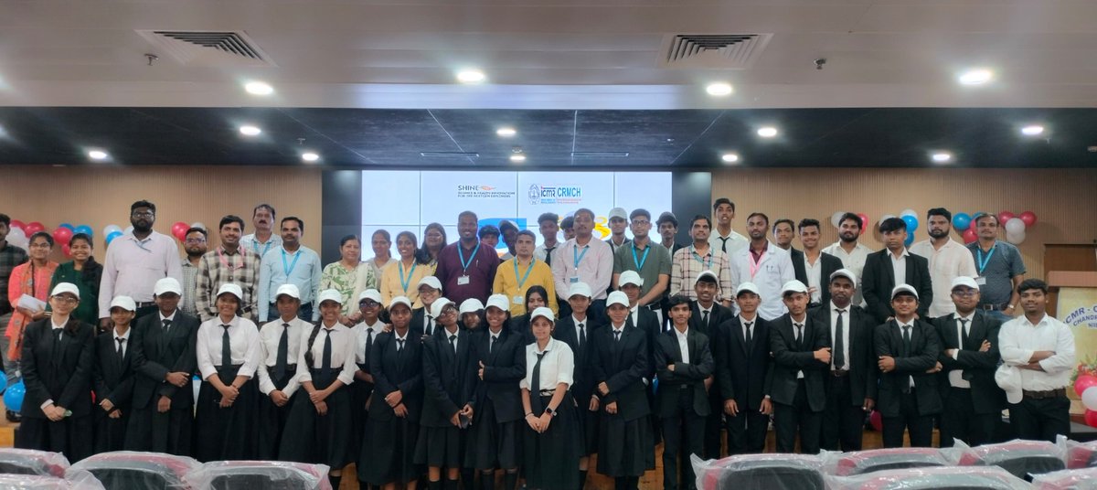 icmr_nirbid's tweet photo. Inspiring the scientists of tomorrow.
ICMR-CRMCH, Chandrapur hosted #OpenSchoolDay under the #ICMRSHINE initiative, welcoming 140 students to explore the world of science, health, & innovation. #SHINEAtICMR
#ICMRForTomorrow
#FutureScientists
#ViksitBharat
#OneDayAsAScientist https://t.co/BjZQA7DPIh