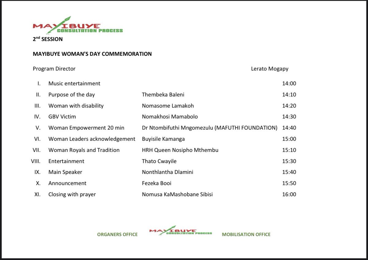 Tomorrow is Women’s Day and <a href="/mayibuye_afrika/">AFRIKA Mayibuye</a> will host a Women’s Day programme in Mhulu Luxury Boutique Hotel in Midrand, Gauteng Province. All women who wish to attend must RSVP here: forms.gle/4ZCvPxjru1tZPo…