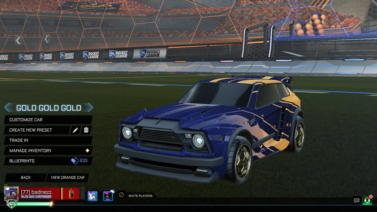 GOLD GOLD GOLD. CAR DESIGN TOP 8 RLCS <a href="/twnzr13/">max</a> with the idea.