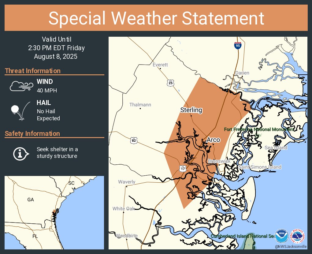 ●the west coast REPRESENTS Tropical storm warnings issued for parts of East Coast