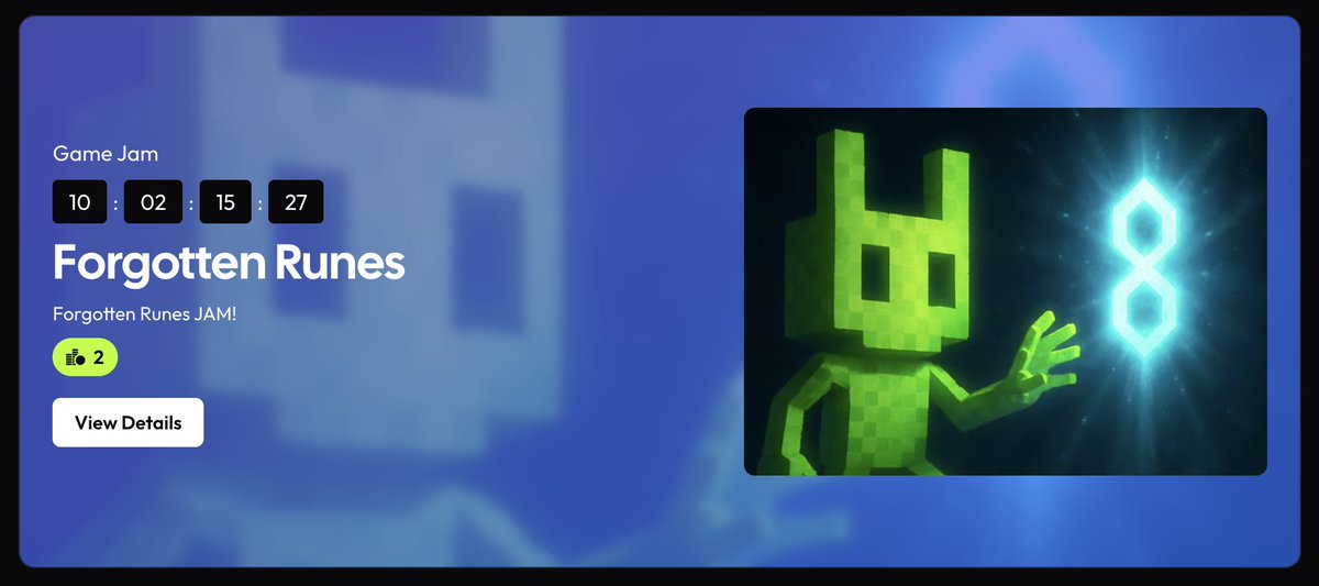 Farcade (@farcade_ai) on Twitter photo You’ve been summoned.
A new quest awaits in the <a href="/ForgottenRunes/">Forgotten Runes Wizard's Cult</a> Runiverse
Your task? Craft a game worthy of the lore.
On the line? 2 ETH and millions of Remix points. You’ve been summoned.
A new quest awaits in the <a href="/ForgottenRunes/">Forgotten Runes Wizard's Cult</a> Runiverse
Your task? Craft a game worthy of the lore.
On the line? 2 ETH and millions of Remix points.