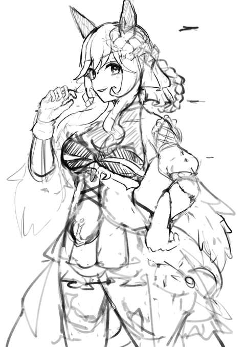 この間のドンナ描きこんでみてる 