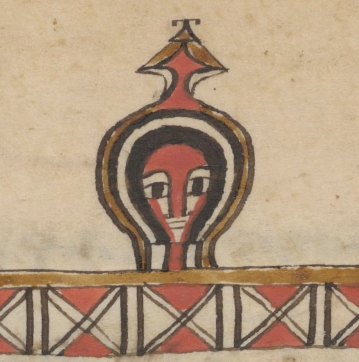 ArtEthiopic's tweet photo. Life goals: Sitting on top a geometric headpiece next to a cross wearing a funny hat

Ethiopia, 19th c.   #harag #headpiece #geometry #geez #africanart https://t.co/9w1eIOsZ2o