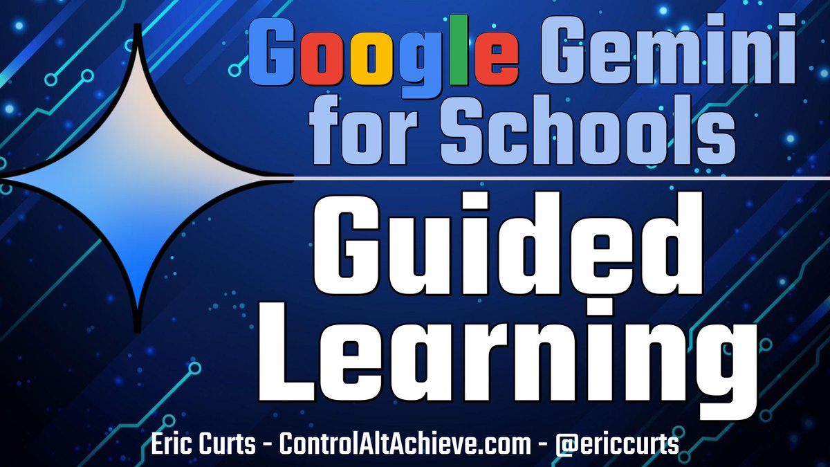 Eric Curts (@ericcurts) on Twitter photo π§ Gemini's Guided Learning: controlaltachieve.com/2025/08/guidedβ¦
β Instead of Gemini giving the answer
π Gemini guides students through the learning process
π‘ Great for HW, essays, review, learning & more!
βΆοΈ Watch my demo video
#edtech #GoogleEDU #earlyaccess <a href="/GeminiApp/">Google Gemini App</a> <a href="/GoogleForEdu/">Google for Education</a> π§ Gemini's Guided Learning: controlaltachieve.com/2025/08/guidedβ¦
β Instead of Gemini giving the answer
π Gemini guides students through the learning process
π‘ Great for HW, essays, review, learning & more!
βΆοΈ Watch my demo video
#edtech #GoogleEDU #earlyaccess <a href="/GeminiApp/">Google Gemini App</a> <a href="/GoogleForEdu/">Google for Education</a>