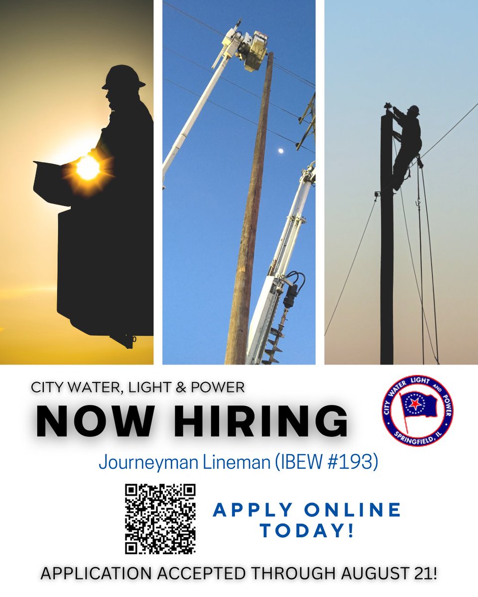 We are seeking to hire a Journeyman Lineman (IBEW #193). We're looking for a skilled, safety-conscious professional who can work in all weather conditions, day and night. 

See full job description and apply online: tinyurl.com/4ckh6heb