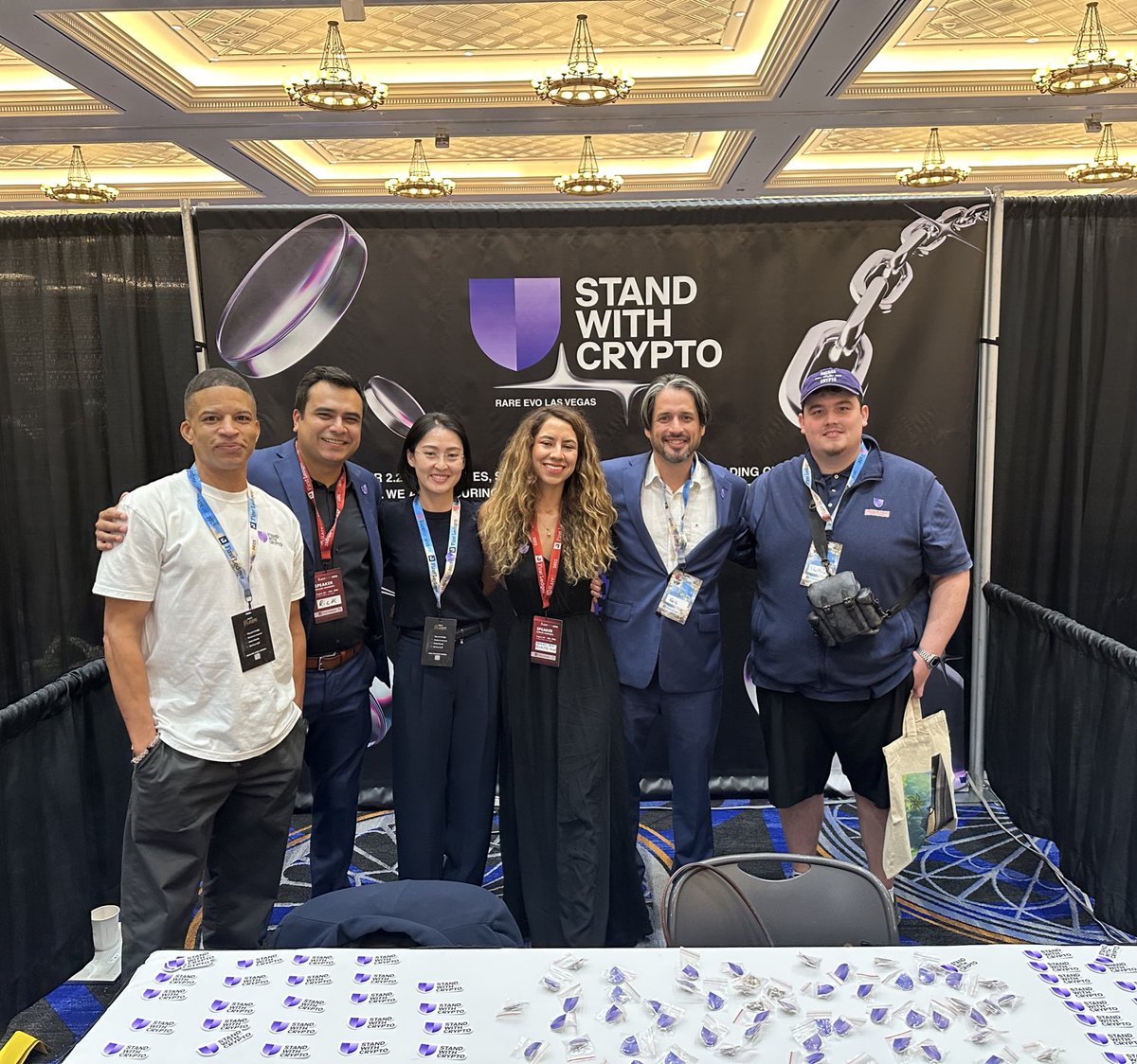 Stand With Crypto🛡️ (@standwithcrypto) on Twitter photo Stand With Crypto is at <a href="/RareEvo/">Rare Evo: A Blockchain Event</a>!
Swing by our booth to learn about the movement and meet some of our State Chapter Presidents. Stand With Crypto is at <a href="/RareEvo/">Rare Evo: A Blockchain Event</a>!
Swing by our booth to learn about the movement and meet some of our State Chapter Presidents.