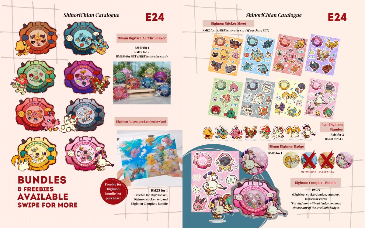 ShinoriChian's tweet photo. ✨Catalogue is up for @animangaki ~ #digimon and #gintama fans gather! 🔥 I will be boothing with @glk_sier again for #AMG2025
Come visit us at E24 | Tensai Sakaban-ban 🐳
Preorder OPEN ✅

#digimonadventure #デジモン #デジモンアドベンチャー #数码宝贝 #銀魂 #animangaki https://t.co/bLhJH86gbq