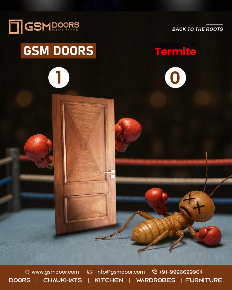 gsmdoorsllp's tweet image. One solid punch, and the termite is out!
GSM Doors – your home’s best defender. 📷

📷 +91-9996699904 | 📷 gsmdoor.com

#GSMDoors #FightTermites #SolidDoors #AestheticDoors #TermiteResistant #FurnitureWithStrength  #BuiltStrong #AntiTermiteDoors #TeakWoodDoors