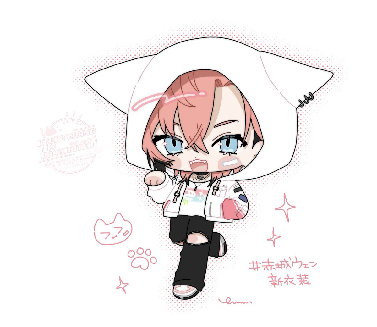 ˆ.  ̫.ˆ ♡ #紙とウェン #赤城ウェン新衣装