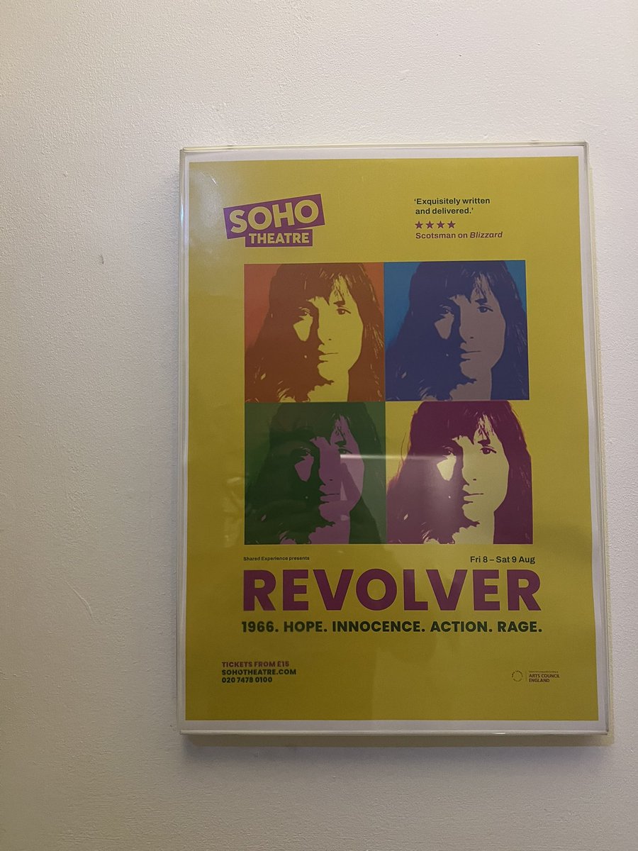 and we are off… preview 1 of REVOLVER by Emily Woof at <a href="/sohotheatre/">Soho Theatre</a>!