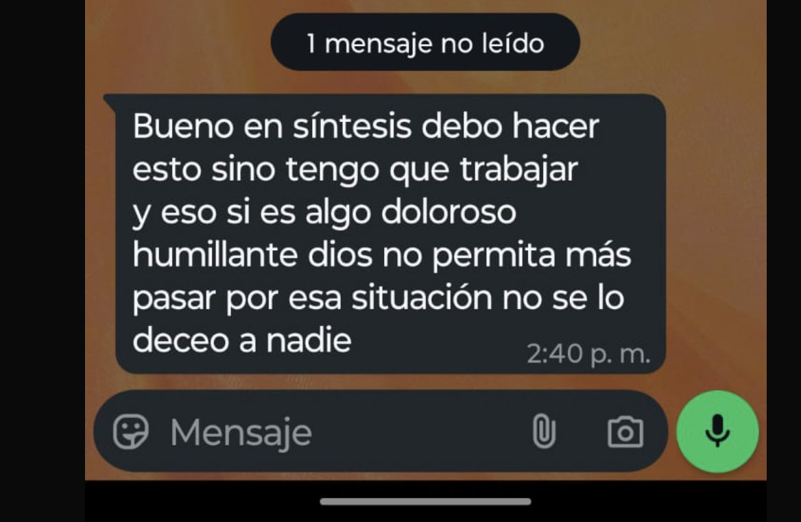 JSKAJAJAJA mi abuelo tuvo q trabajar un dia y le mando esto a mi mama