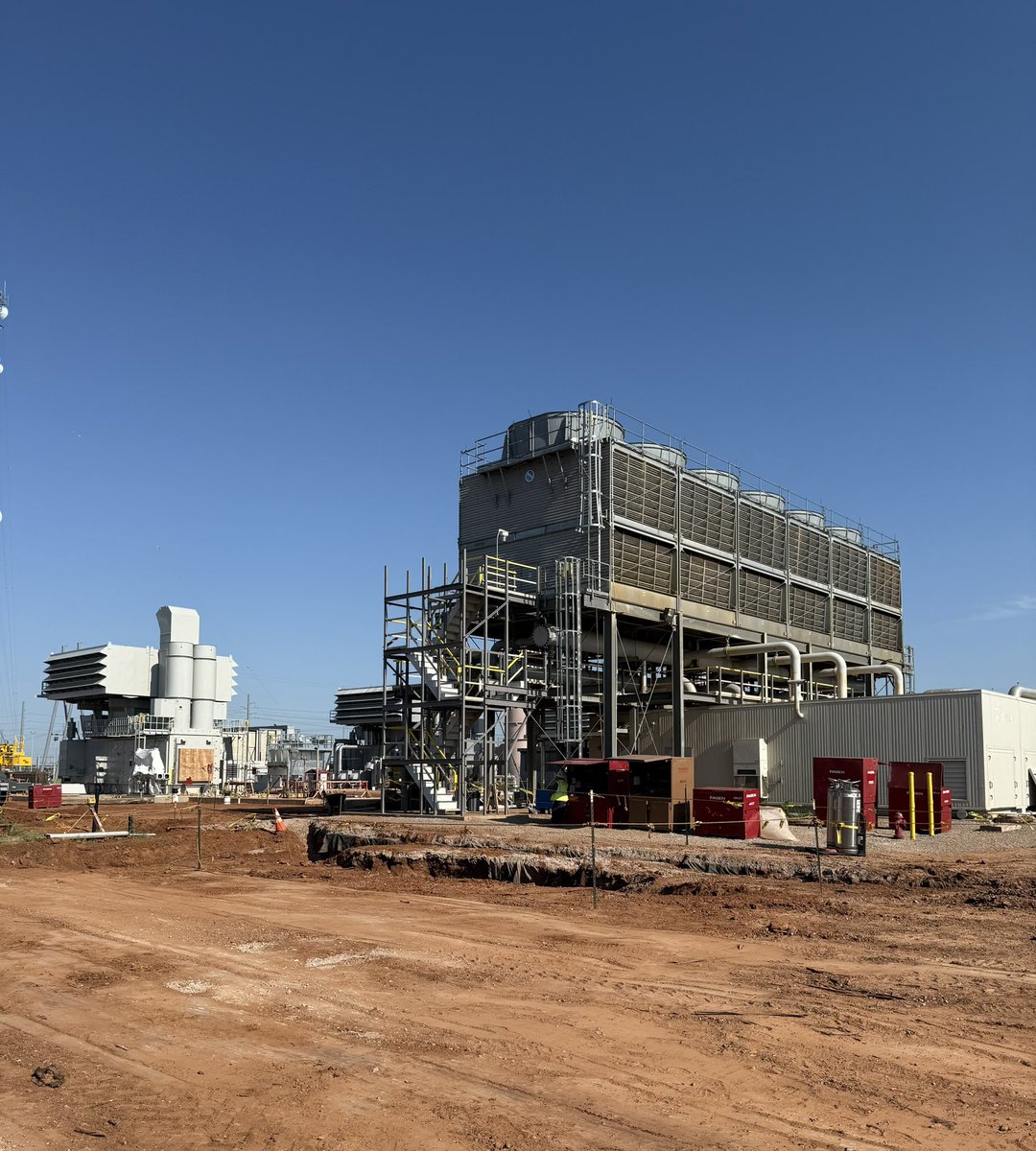 OAECoops's tweet image. OAEC staff joined representatives from @stephaniebice, Congressman Frank Lucas, &amp;amp; @SenMullin’s offices for a tour of new natural gas units under construction at a Western Farmers Electric Cooperative generation plant in Anadarko, Okla. Thank you for the great visit!
