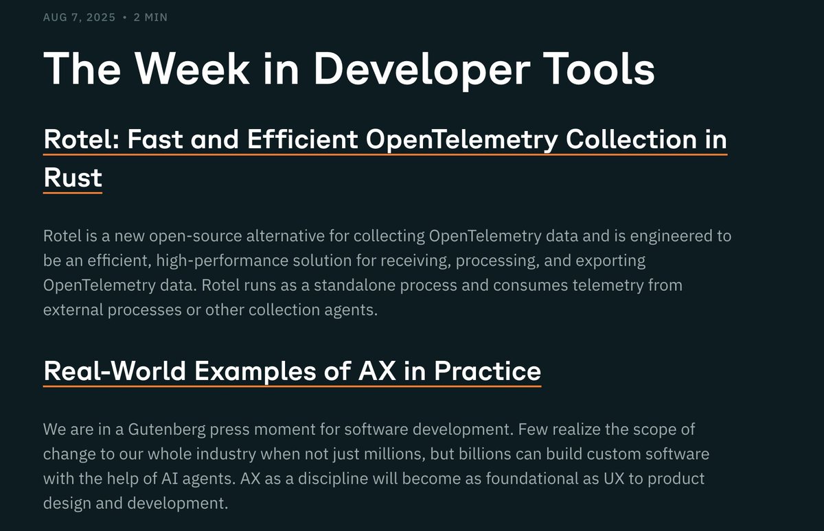 Heavybit (@heavybit) on Twitter photo This week's #DevToolsDigest includes news and resources from <a href="/streamfold/">streamfold</a>, <a href="/puppyquery/">PuppyGraph</a>, <a href="/anchordotdev/">anchordotdev</a>, and more. heavybit.com/devtoolsdigest… This week's #DevToolsDigest includes news and resources from <a href="/streamfold/">streamfold</a>, <a href="/puppyquery/">PuppyGraph</a>, <a href="/anchordotdev/">anchordotdev</a>, and more. heavybit.com/devtoolsdigest…
