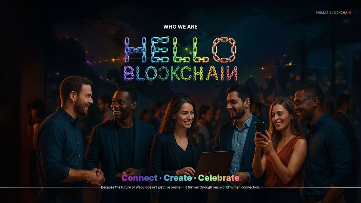 H3lloBlockChain's tweet photo. 🌐 What is Hello Blockchain?

Hello Blockchain is a global Web3 connection platform initiated by @BRE3OFFICIAL 

We’re building a diverse, open, and trusted real-world ecosystem for meaningful collaboration.
Through curated gatherings across cities worldwide, we connect:
 🤝 Builders & Founders
 🎤 KOLs & Content Creators
 🕹 Guild Leaders & GameFi Innovators
 💰 Investors, VCs & Incubators
 🌍 DAO Contributors & Community Leaders

Because the future of Web3 doesn’t just live online, it thrives through real-world human connection.

🍺 Connect · Create · Celebrate
 #HelloBlockchain #Web3 #BRE3