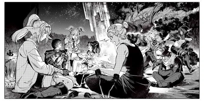 my biggest bw scene yet! (first time getting a static!)
tysm! i had so much fun working on this
#FFXIV 