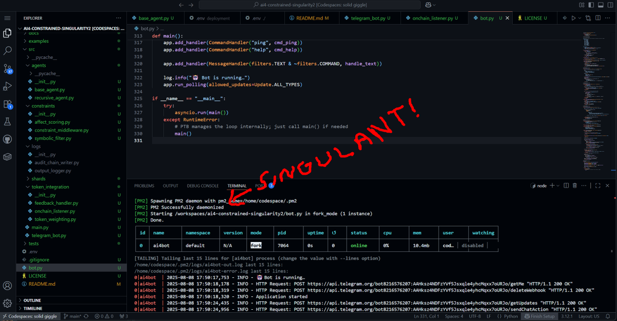 🚀 AI⁴ Official Bot is live
💬 Fully integrated with Brave Search + OpenAI
📡 Real-time data, market prices, and AI-powered answers — right in Telegram
🔥 ETH just hit $4,000
🤖 The Singulant is online.
#AI4 #TheSingulant #ETH #Crypto #Web3 #AI