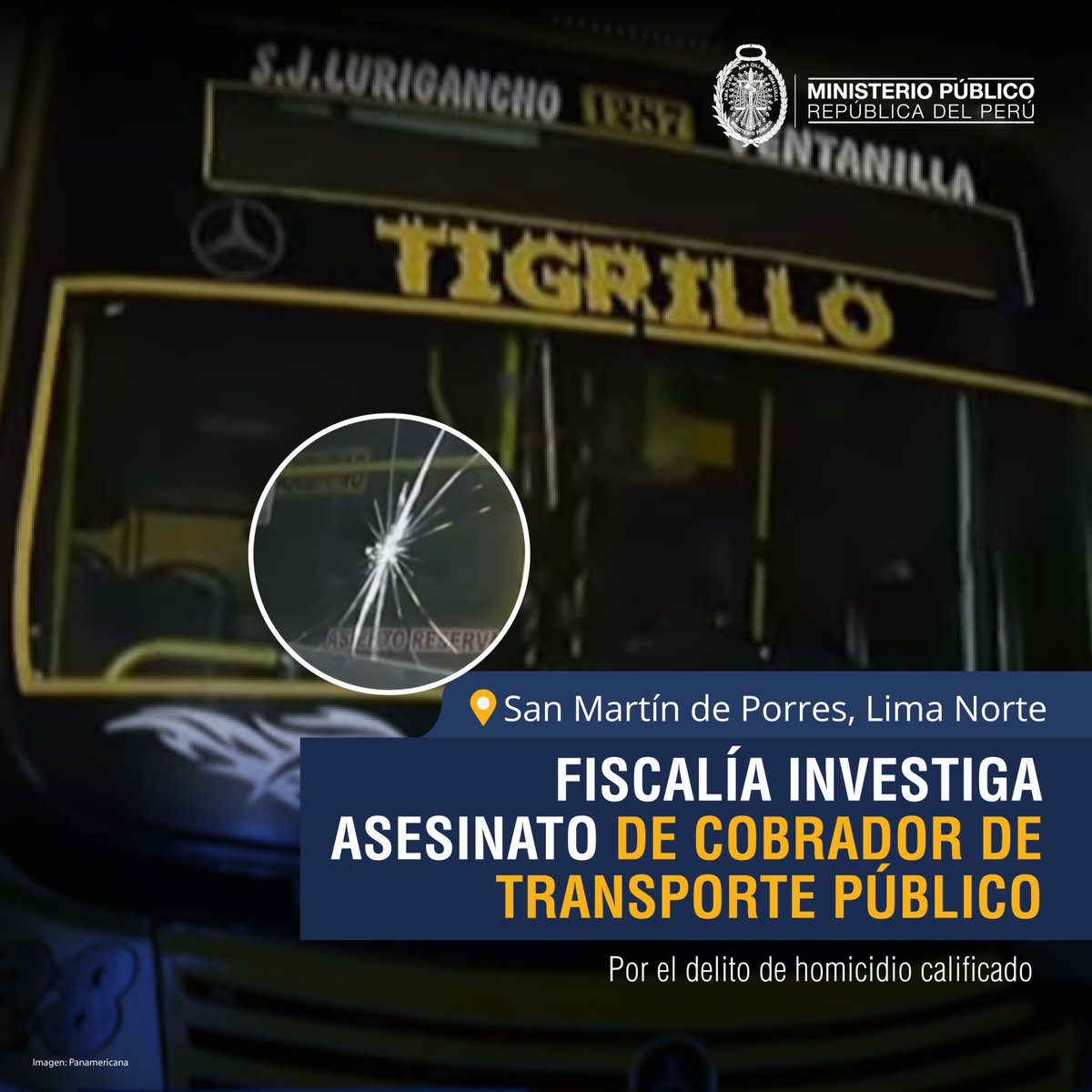FiscaliaPeru's tweet photo. 🚨#Ahora | Fiscalía inició investigación preliminar contra los que resulten responsables del presunto delito de homicidio calificado en agravio de Gilbert Carhuavilca, de 31 años, quien fue acribillado mientras trabajaba como cobrador de transporte público, en San Martín de Porres. #FiscalíaActúa

🔗 Leer más 👉 https://t.co/2ZPUipTQ0Z
