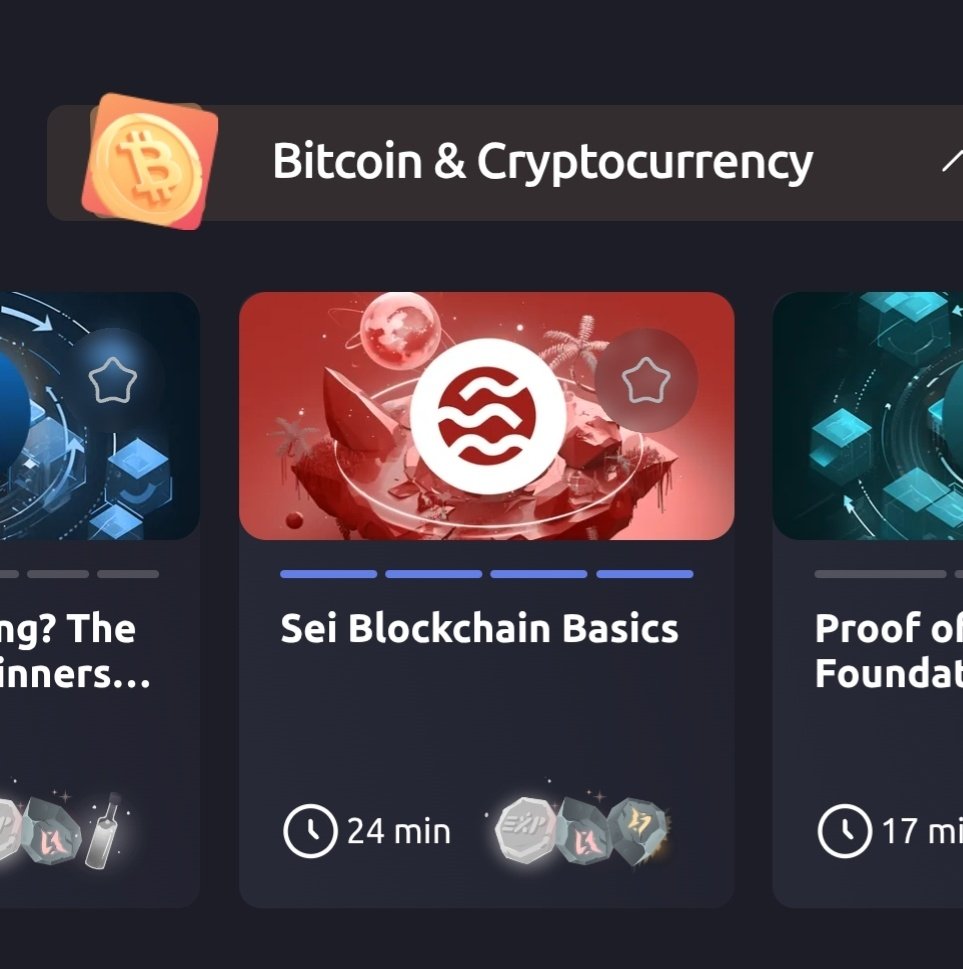 Mastered the basics of the <a href="/SeiNetwork/">Sei</a>
 blockchain and its unique features. 🫡

 <a href="/mighty_study/">Mighty Academy 📚🔥</a> is a brilliant way to dive into crypto learning. Highly recommend it! 

Learn, earn, repeat! 🔁