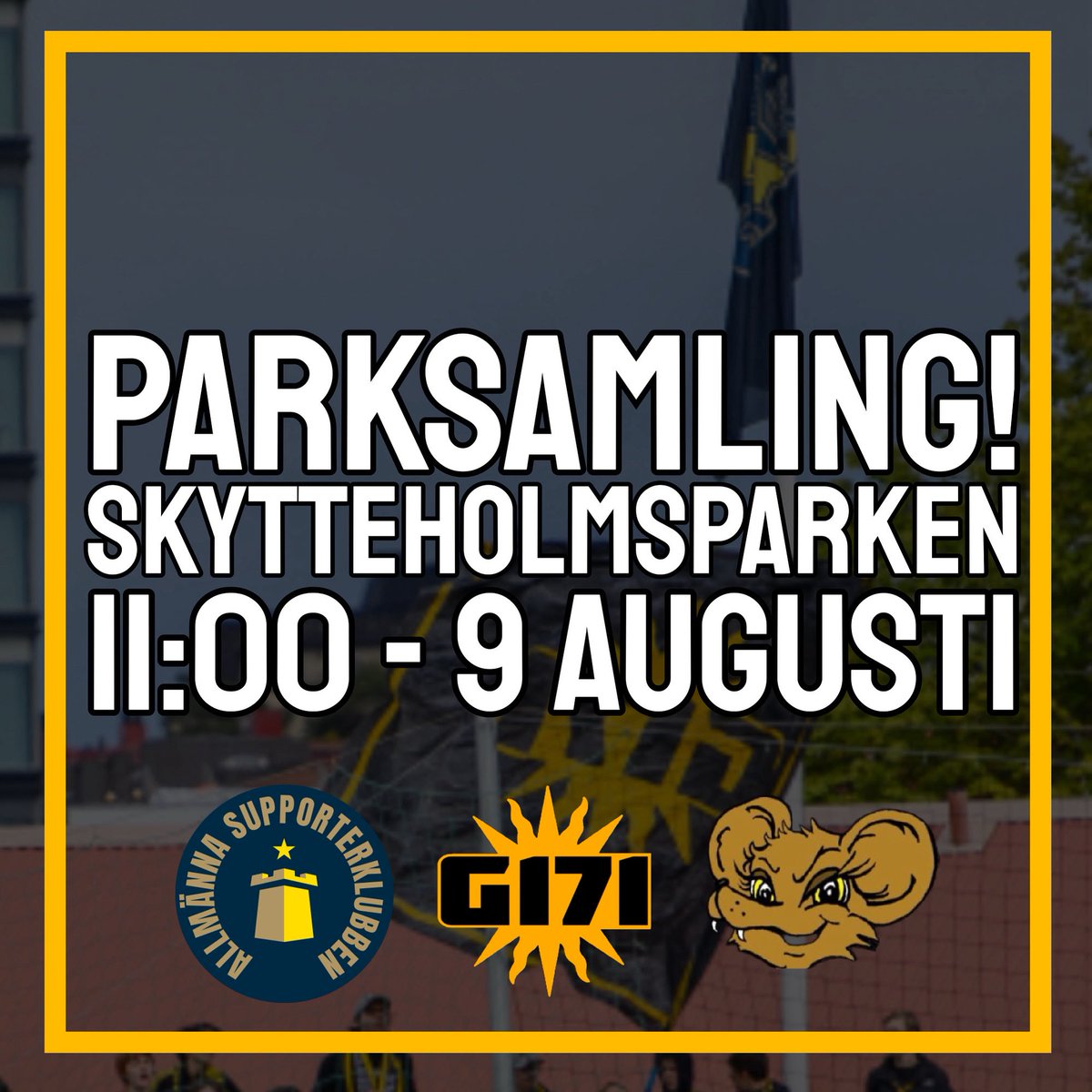 Äntligen är Damallsvenskan igång igen! 

För att fira att väntan är över bjuder vi in till samling i Skytteholmsparken innan matchen. Kom dit vid 11 och värm upp inför matchen med andra AIK:are! Medtag egen dryck. 

Vi ses vid bänkarna i Skytteholmsparken imorgon!