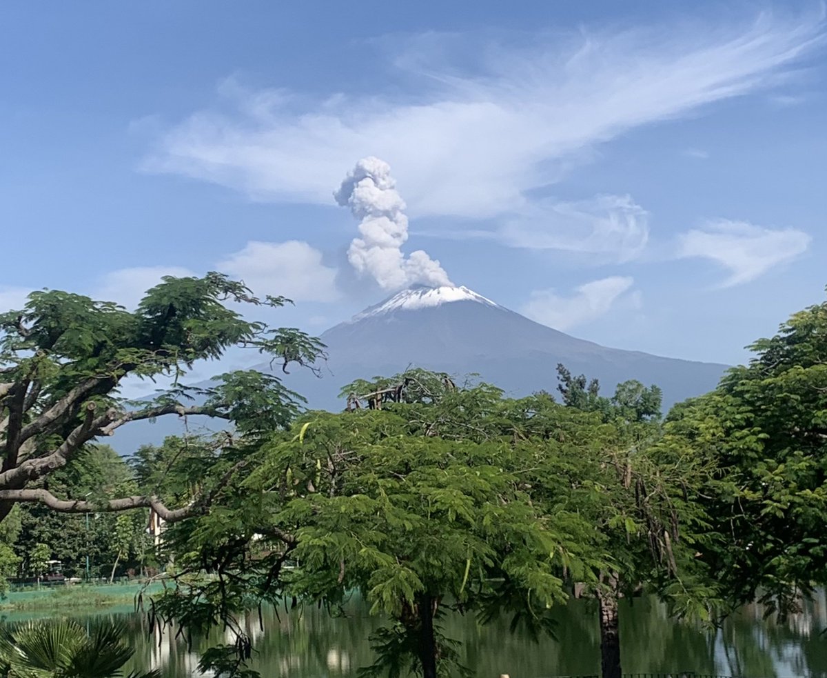 Hermosa vista del #popocatépetl desde Atlixco #Puebla