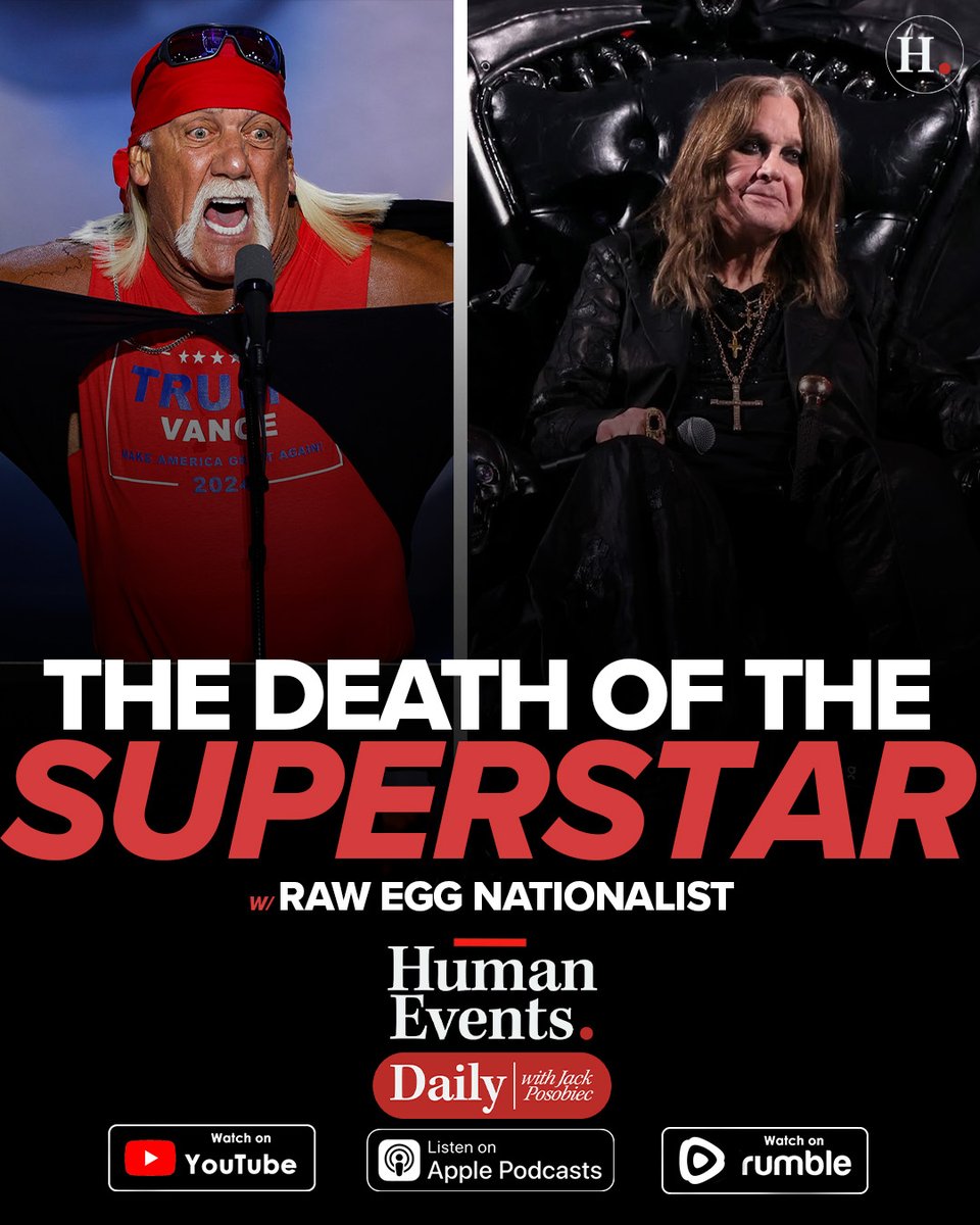 humaneventslive's tweet image. The Death of the Superstar

Podcast: podcasts.apple.com/us/podcast/hum…
Rumble: rumble.com/v6xblg6-the-de…