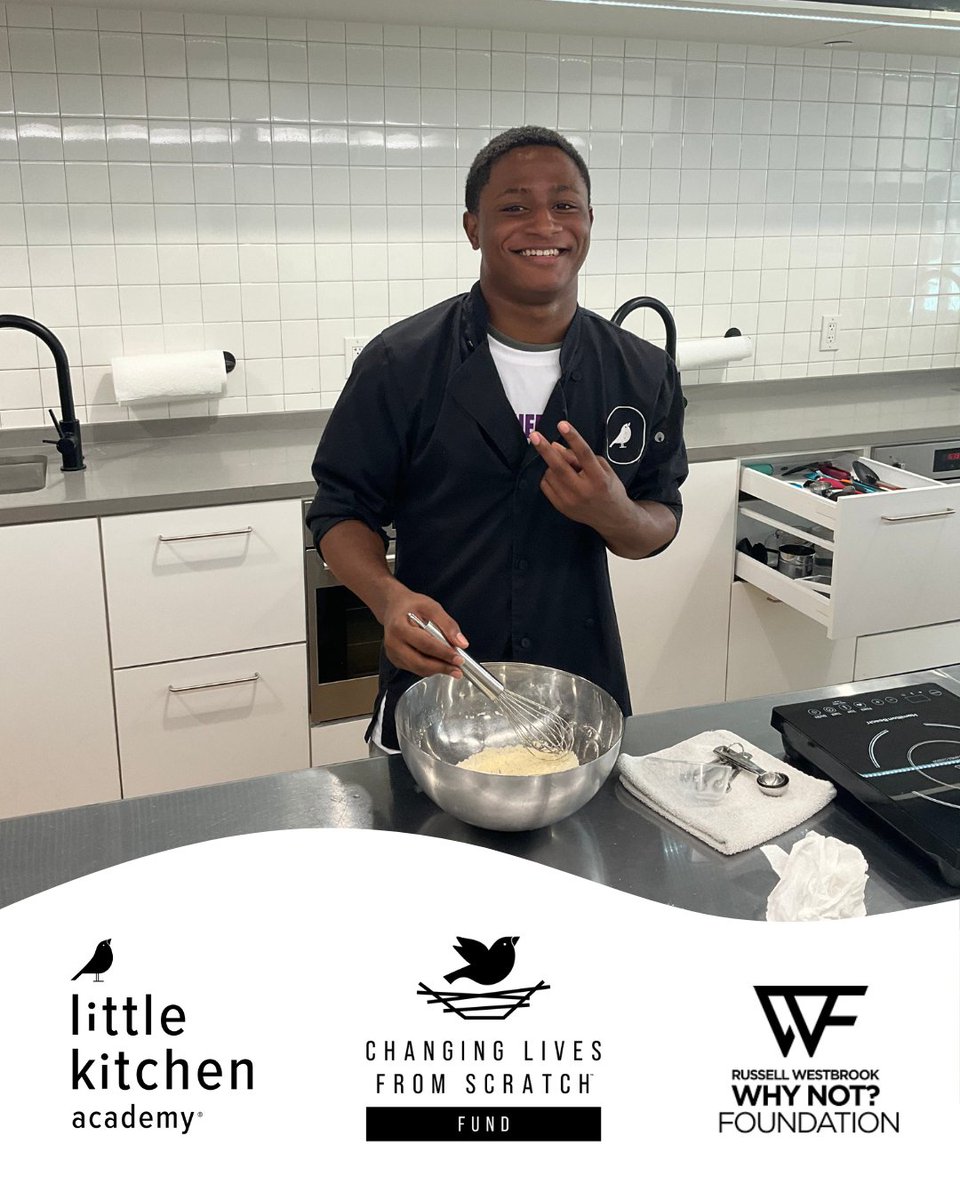 LittleKitchenA1's tweet image. Through our Changing Lives from Scratch Fund and @russwest44’s @WhyNotFdn  , we hosted the first-ever Why Not? Weeks at LKA! 👩‍🍳

Teens from @BCrusade gained real-life skills, confidence, and independence—all through the power of cooking.

#WhyNotWeeks #ChangingLivesfromScratch