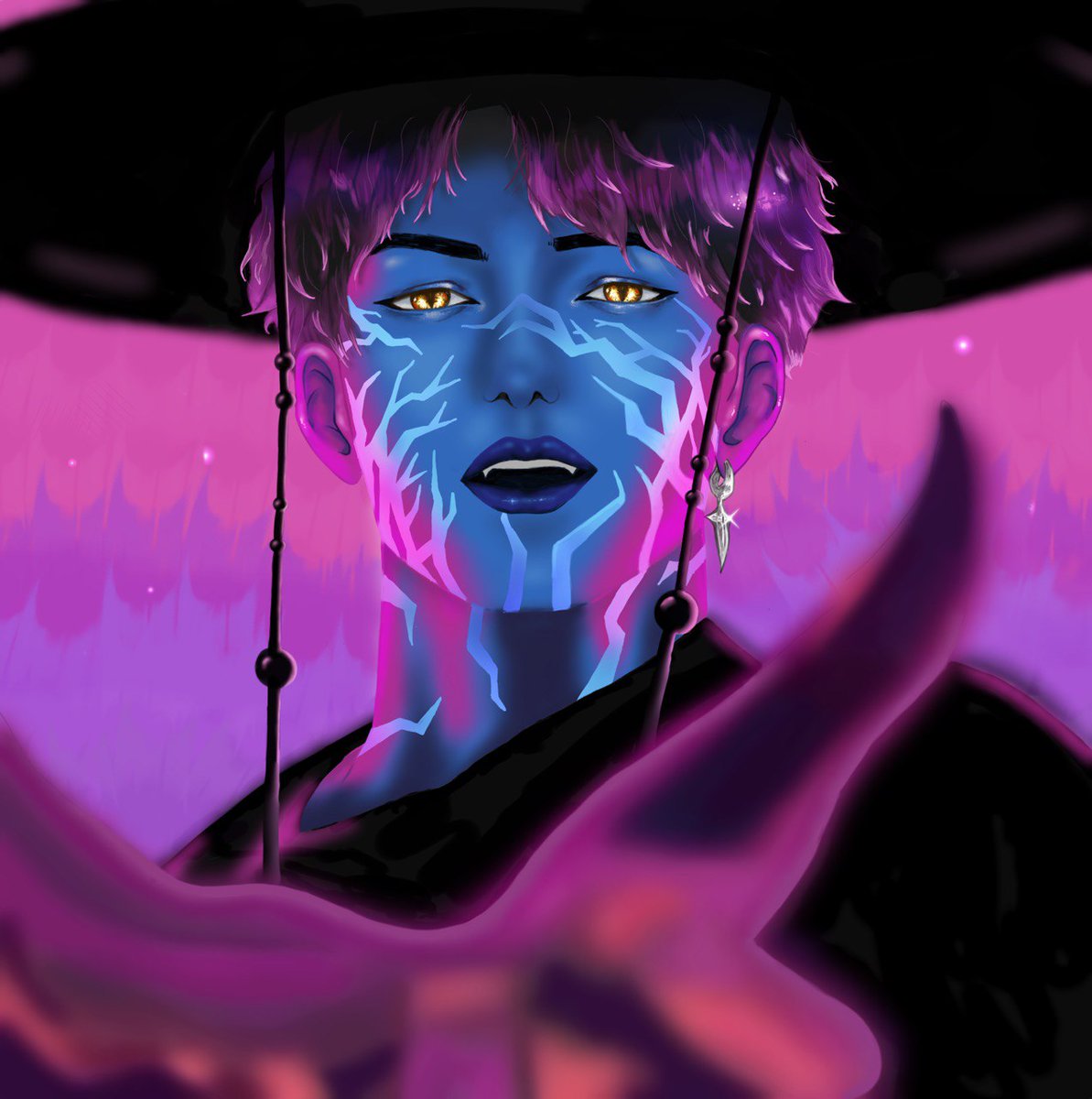 Jinu from Kpop Demon Hunters 
#kpop #KPOPDEMONHUNTERS #kpopdemonhuntersfanart #kpopdemonhunter #jinu #sajaboys #fanart #art #DigitalArtist