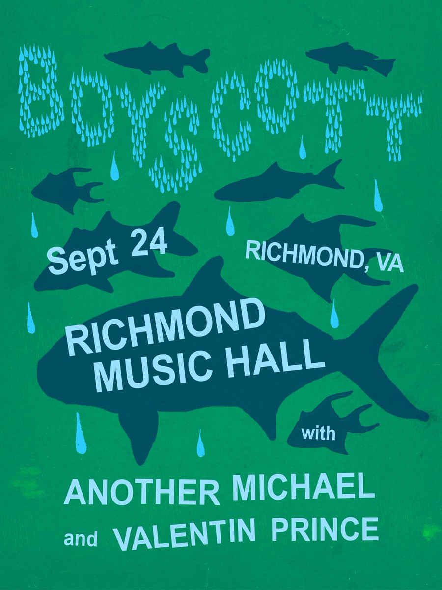 Support added! Don't miss Boyscott live at Richmond Music Hall September 24th with Another Michael and Valentin Prince. 🌟Get your tickets now!