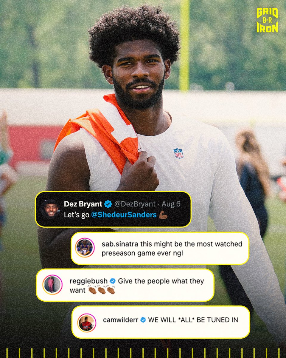 brgridiron's tweet photo. Shedeur might be the most anticipated rookie preseason debut ever tonight ⌚ https://t.co/hlfoi3d6UE
